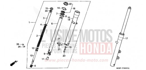 GABEL, VORNE VT600CW de 1998